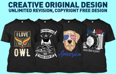 I will design a t-shirt for your business