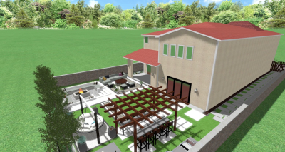 I will design landscape garden, patio, pool