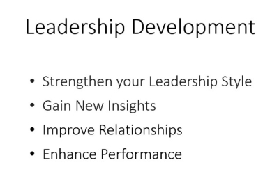 I will be a leadership coach to you or your employees