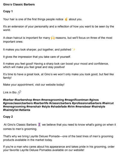 I will copywrite for your social media high quality content