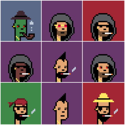 Create cryptopunk, nft art, pixel art, for nft collection