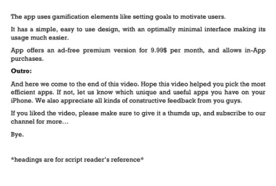 I will research and write a script for your youtube videos