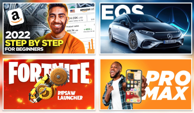 I will design eye catchy clickbait youtube thumbnails