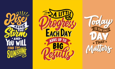 I can create unique hand lettering 