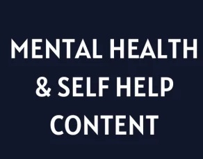  I can write mental help articles or blogs