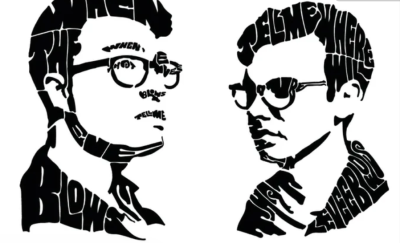 I will make an epic vector verbal artistic typographic portrait