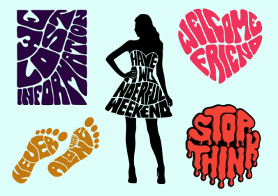I will draw typography hand lettering logo in silhouette, circle and streetwear design