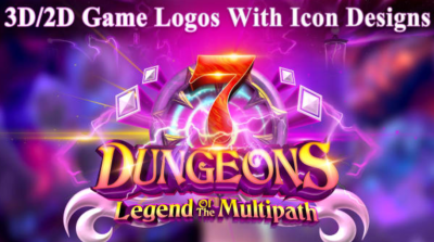 I'm creating a super high-quality 3d game logo with an icon