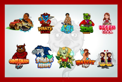 I can design a cartoon logo