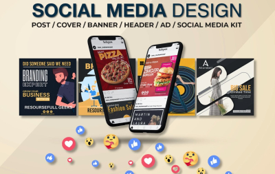 I will design engaging social media posts banner and ads