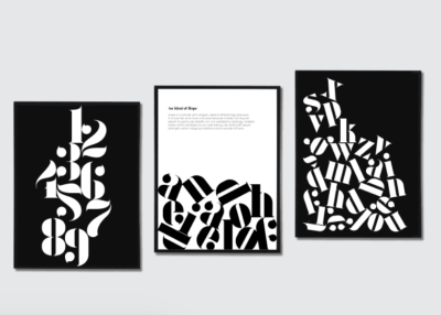 I will model a printing house poster and wall art