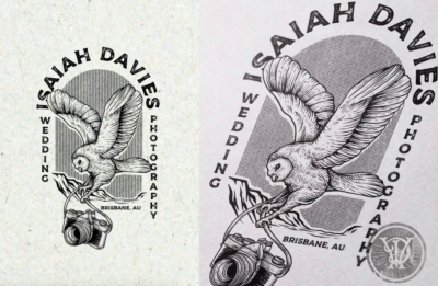 I can make a vintage hand-drawn logo