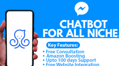 I will create a manychat bot on Amazon and facebook