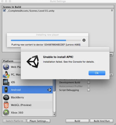 I will fix unity build errors, crashes, bugs and ads issues