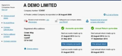 I can file your UK company accounts and tax return
