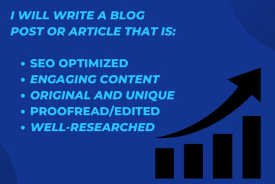 I will write professional SEO blog posts