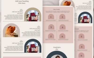 I can create an editable mailchimp mailing template