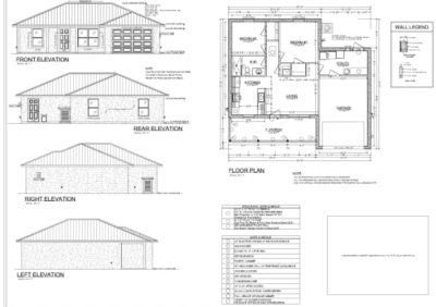 I can draw an architectural plan of a house using CAD
