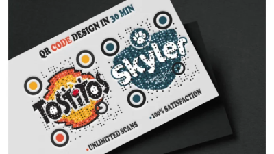 Design custom professional qr code with logo