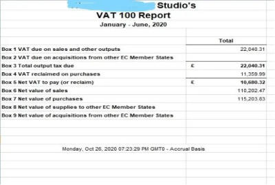 UK bookkeeping, vat return in quickbooks, sage