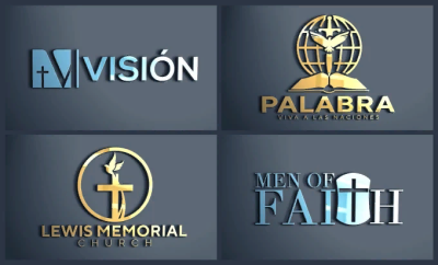 I can design a looking modern church logo professionally