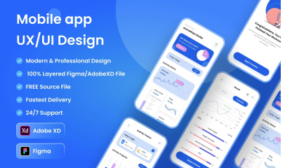 I will design mobile app UX UI