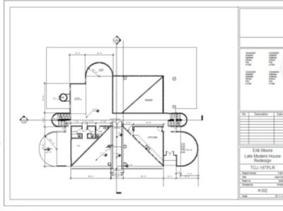 I can design or redraw architectural drawings plans in autocad