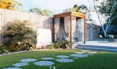 I will create your front yard, backyard, patio landscape design