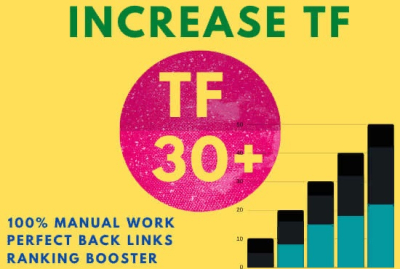 I will increase URL majestic trust flow rate tf 30 plus