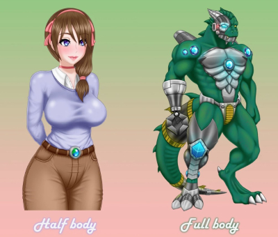 I will design visual novel character