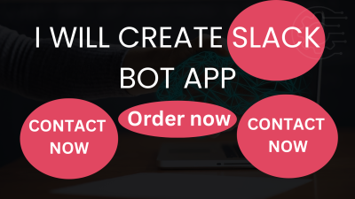 Create a custom slack app, bot for you