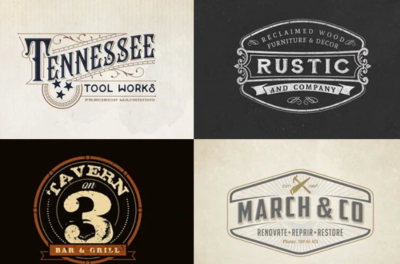 I can make a hipster retro vintage logo design