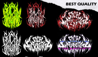 I will create a death metal font, a black metal font