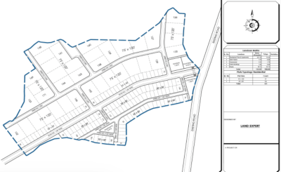 I can develop a plot plan, layout in autocad