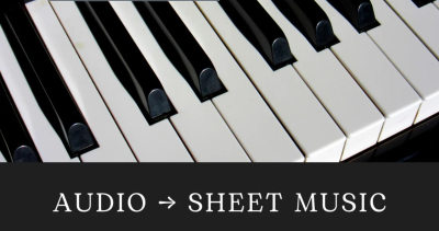 I will transcribe piano, vocal audio to sheet music by ear