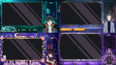 I will create a professional twitch overlay stream package