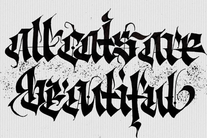 Gothic Calligraphy