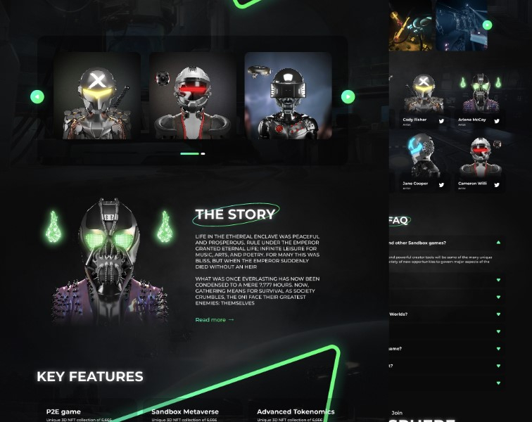 NFT website design