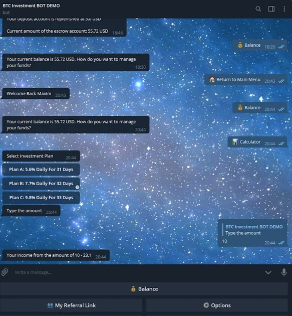 Telegram Investment Bot