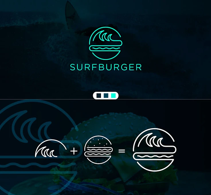 SURF BURGER BRANDING