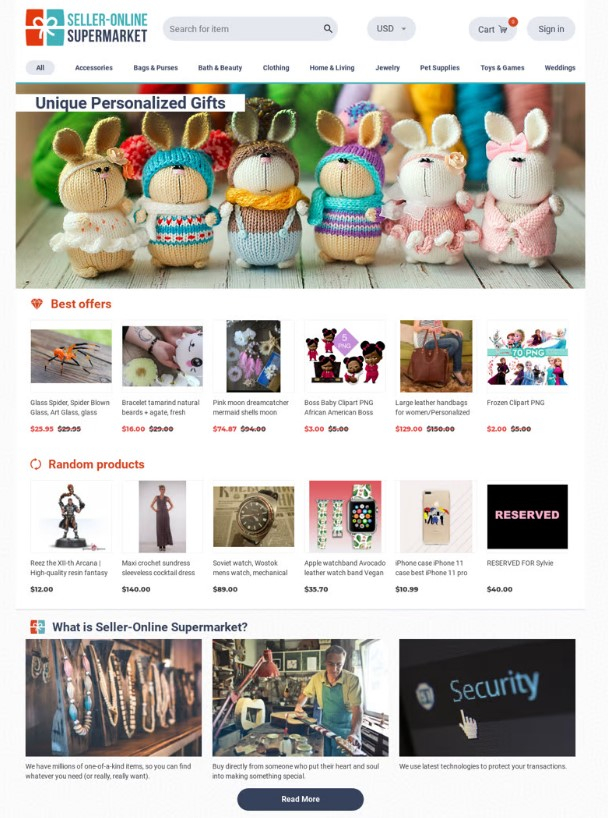 Online supermarket