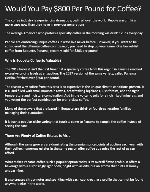 Product Description Sample