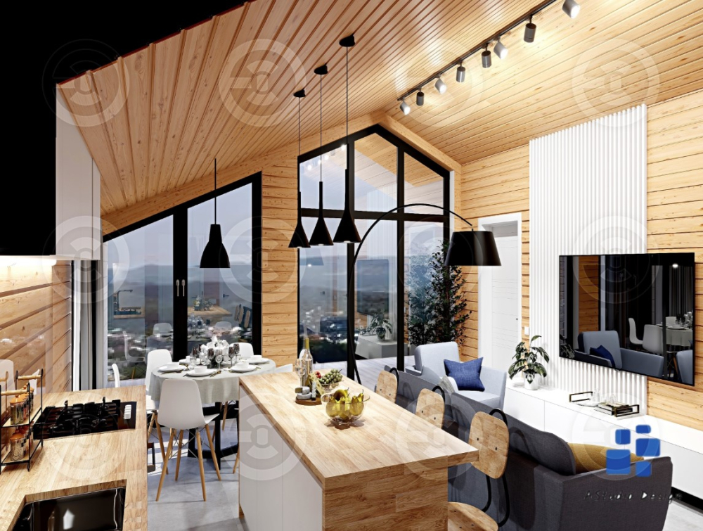 Barn-house style house