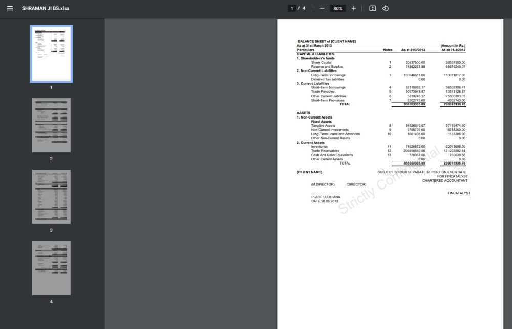 Balance Sheet