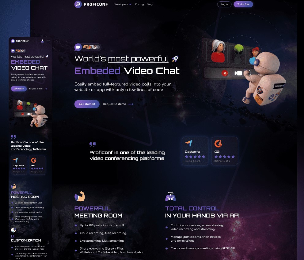 API website design
